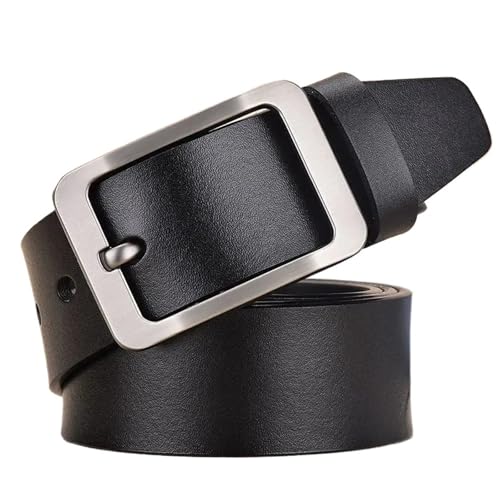 Ceinture noire homme cuir vachette 105 cm pour pantalon classique et style business