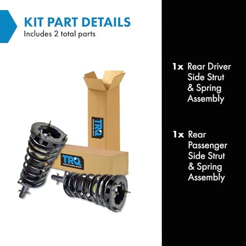 Image of TRQ Rear Driver Side Strut and Spring Assembly Set Loaded