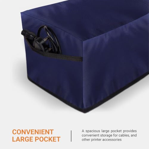 Image of Cranique Printer Cover for HP M126nw LaserJet Pro MFP for Home & office, Easy to clean, Durable Fabric, Foldable design, Dustproof, Water Resistant, Accessory Pocket (M126NW-Blue)