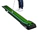 Balight Putting Green Indoor Outdoor Golf Auto Return with 3 Ball and 1 Putter Putting Trainer Mat Dual-Track ProEdge - Extra Long 10.5 Feet Mat - 2 Holes