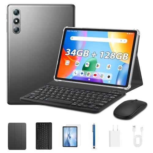 Image of Tablet 11 inch, Android 16 Tablet with Keyboard, Gray