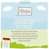 MjAMjAM - Premium Nassfutter für Katzen - Quetschie - Kitten gute Pute mit Lachsöl, 12er Pack (12x125g), getreidefrei