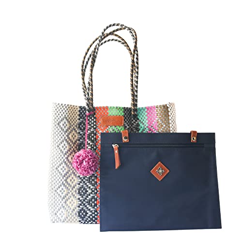 Bolso Maya Tote Tejido Multicolor miniatura 2