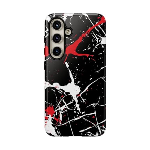 Coque Samsung Galaxy S24 brillante et résistante motif peinture éclaboussée