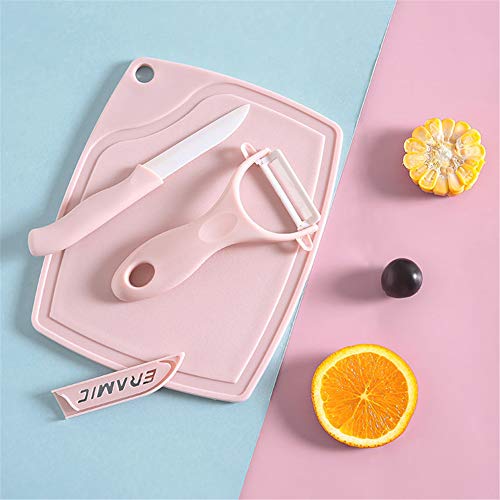 Cutting Board Knife Peeler Set Kitchen Cutlery Ceramic Knives Set Premium for Fruit