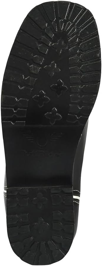 TuffRider Children's Yellowstone Rounded Toe Western Boot- Mocha w/Blue- 11C