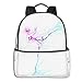 Produktbild Schulrucksack Schultaschen Mädchen Teenager Rucksack Schultasche Schulrucksäcke wasserdichte Backpack für Damen Herren Geeignet 14 Zoll Notebook Abbildung Frau, die EIS TUT