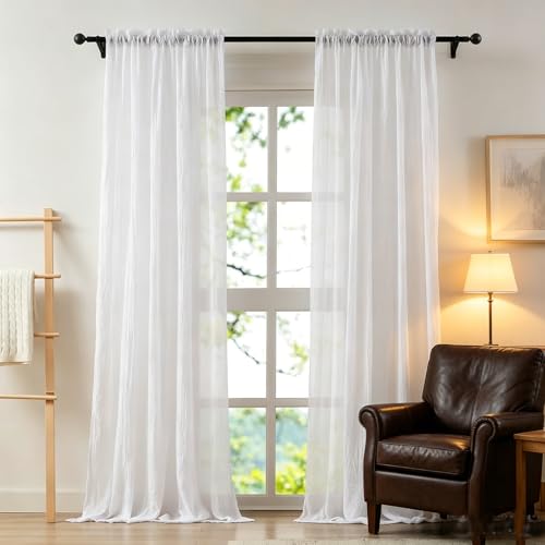 Cortinas salon modernas blancas de 80 x 136 cm para habitacion infantil 2