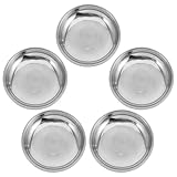 Assiette en acier inoxydable : ces coupelles à trempette en acier inoxydable peuvent être utilisées à la maison, dans les restaurants, les commerces alimentaires, les traiteurs, etc