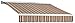 10 ft. Destin Hood Left Motor with Remote Retractable Awning (96 in. Projection) Brown/Terra