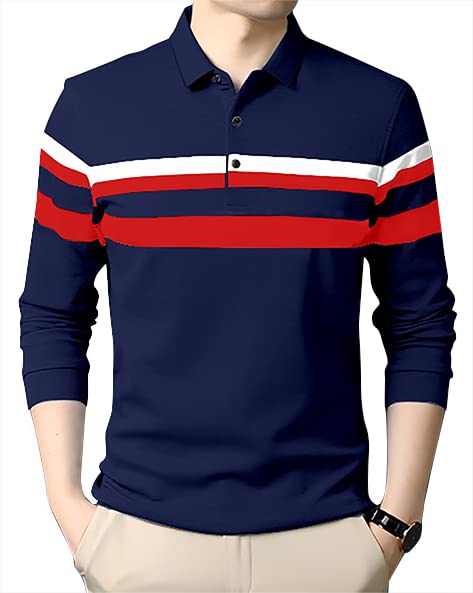 Men's Polo T-Shirt Full Sleeves Regular Fit