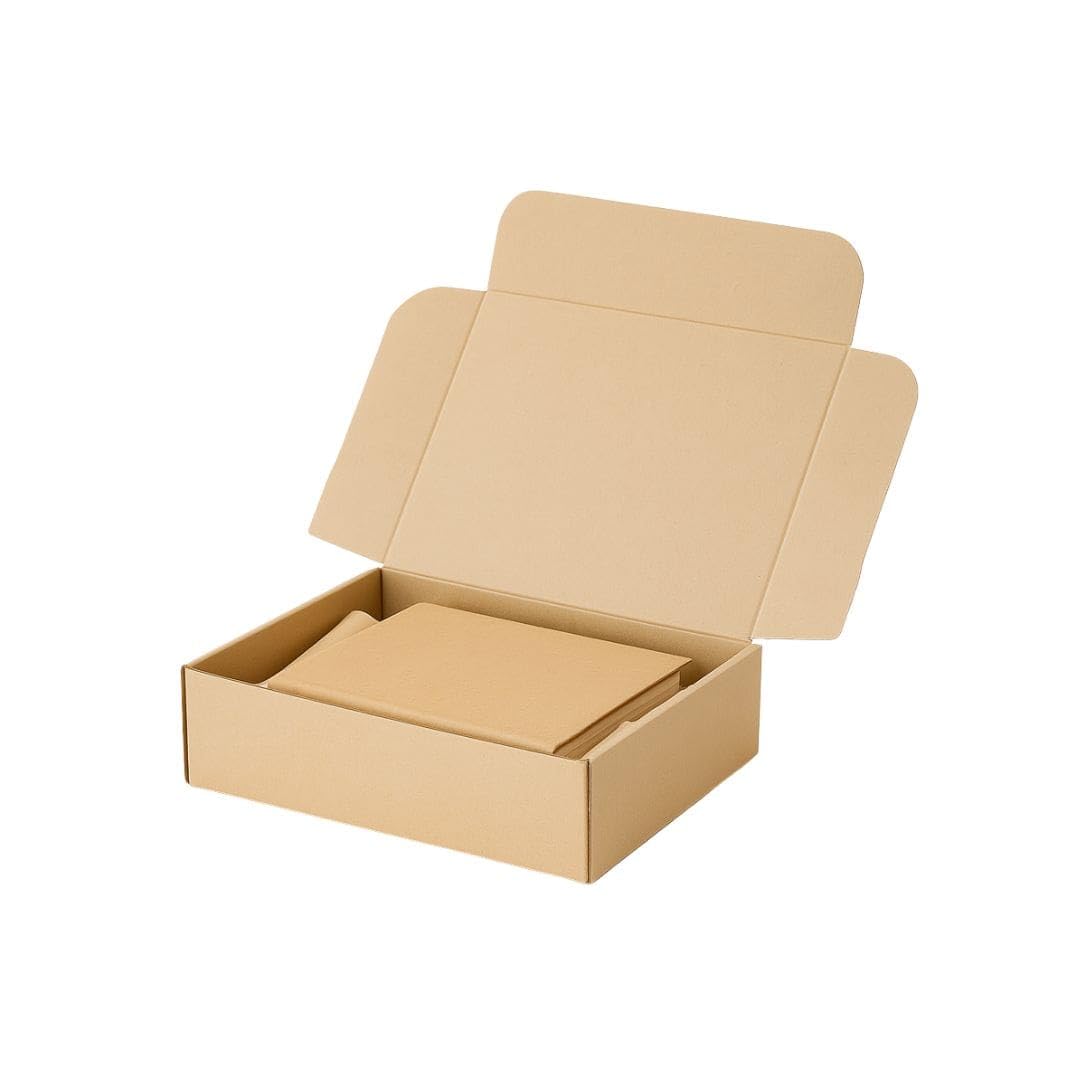 DHL Kleinpaket 240x160x80 mm – 200 Stück stabile Versandkartons aus Wellpappe, portooptimierte Faltschachtel, ideal für Bücher, Waren-Versand, Versandschachteln