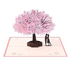 Vicloon Biglietto regalo 3D, Pop-up, per di San Valentino, Compleanno Fatto a Mano, per Auguri di Matrimonio, Pieghevole con Busta per Fidanzata, Moglie, Mamma