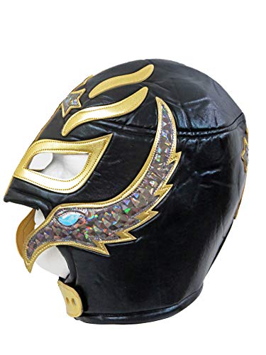 Rey Mysterio Adult Lucha Libre Wrestling Mask (Pro-fit) Costume Wear Black