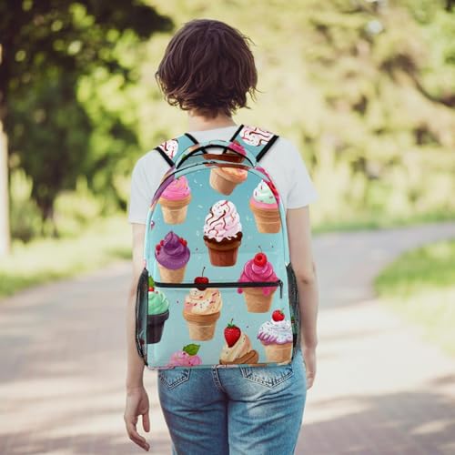 Sac à dos décontracté multicolore 29x20x40cm pour le lycée