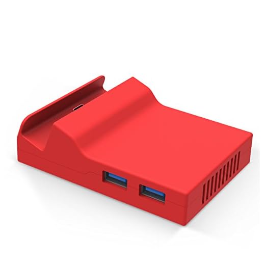 BASSTOP Portable Dock Replacement Case for Nintendo Switch (Only The case, You Have to DIY with The Circuit Board chip from The Original Dock