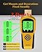 Stud Finder Wall Scanner - Upgraded 6-in-1 Digital Stud Sensor for Wood, Metal, and AC Wire Detection – Deep Scan 1-1/2