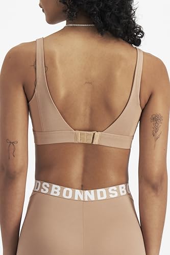 Image of Bonds Women's Anti-Chafing Bralette Bra, Chafe Off Bralette, Viscose /Bamboo Moisture-Wicking Plunge Bra for Women
