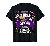 Non sono una strega, sono una sposa con abilità magiche. L'ironia sta nel contrasto tra il cliché della strega e l’affermazione che, in realtà, non si tratta di una strega ma di una sposa