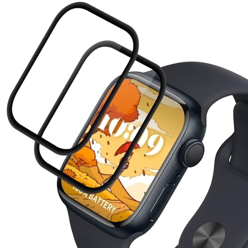 Elecshion Pellicola Vetro Temperato per Apple watch Series 6/5/4/SE/SE2/SE3 44mm, 2 pezzi Protezione Vetro [Senza Bolle][Anti-Graffio][ HD Chiaro][Durezza 9H] Schutzfolie