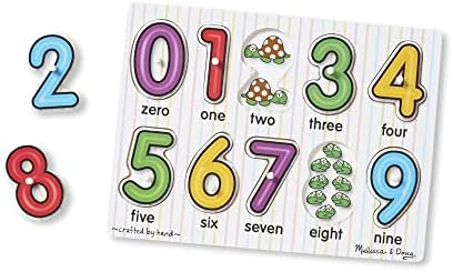 Numbers Wooden Peg Puzzle 