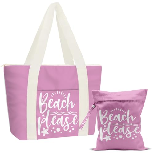 Beach Bag, Travel Beach Bags for Women, Waterproof Sandproof Wet Bag