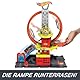 Hot Wheels City Super-Looping Feuerwache - Spielset mit manuellem Aufzug und wasserähnlicher Rampe und Parkplätzen für zusätzliche Autos, für Kinder ab 4 Jahren, HKX41