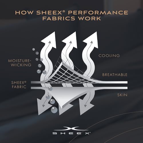Image of SHEEX - Original Performance Sheets Set (Twin /Twin XL) Bright White - Cooling Sheets - Moisture Wicking - 1 Flat Cooling Sheet, 1 Fitted Cooling Sheet, 1 Pillow Cover - Wrinkle Free - Sleep Aid
