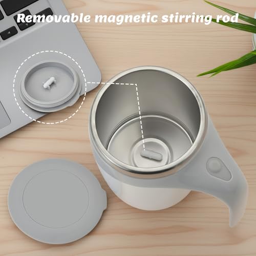 Taza de café auto mezclante 13 oz en acero y plástico miniatura 6