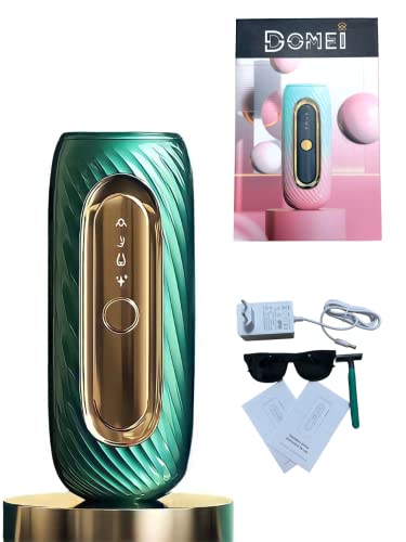 ICE IPL Épilateur Lumière Pulsée, Dispositif d'épilation Intense IPL avec Rajeunissement de la Peau sans Douleur 3 modes et 2 option pour une épilation semi-définitive pour CORPS & VISAGE(Vert) Cover