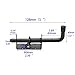 5 Inch Spring Loaded Latch Bolt, Heavy Duty Spring Loaded Latch Pin Door Lock,1/2
