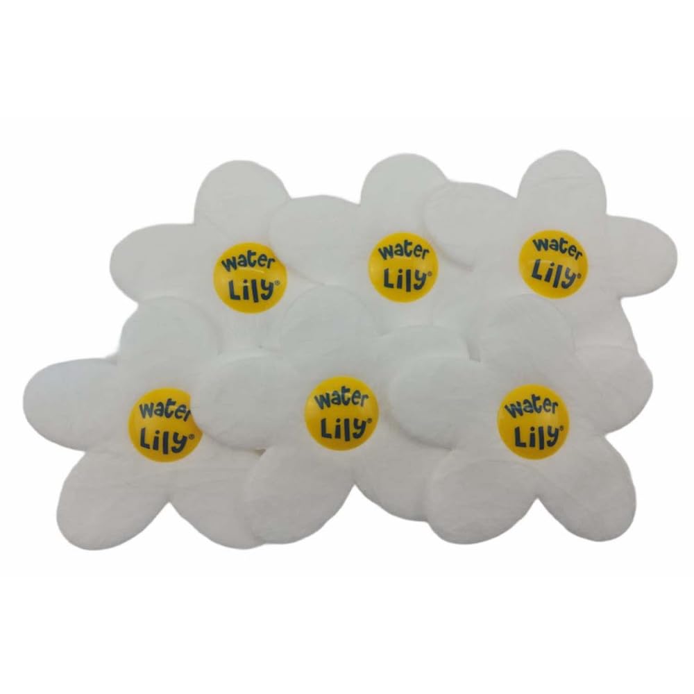 Lot de 18 fleurs absorbantes Water Lily pour piscine, jacuzzi & spa