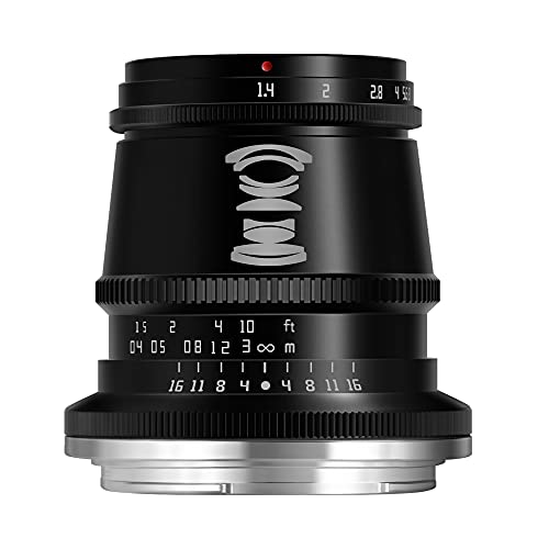 TTArtisan F1.4 APS-C - Lente de gran angular y apertura para cámara Nikon ZFC (17 mm), color negro