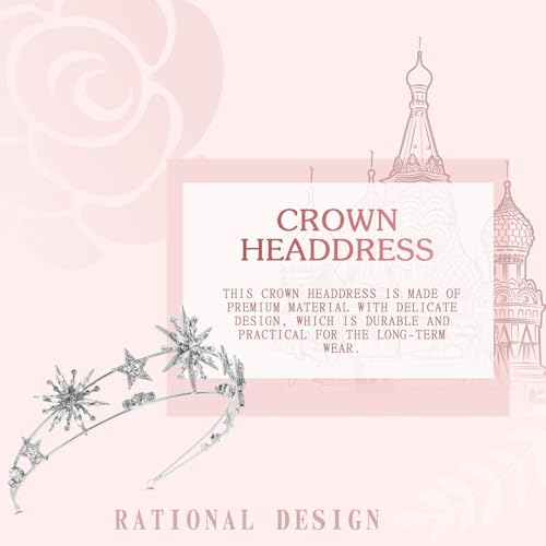 Tiara de estrellas para niña como obsequio elegante de boda y comunión inolvidable 6