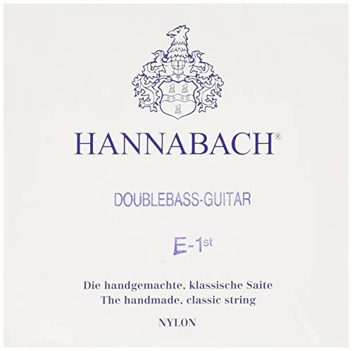 Hannabach Classical Guitar Strings Series 841 Medium Tension for Contrabass Guitar silver-plated wound, scale 750 mm - E1-8411MT
