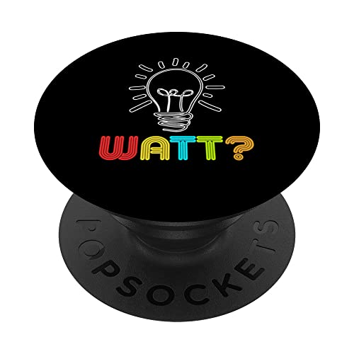 Funny Watt | Ingeniería Eléctrica | Lineman Electricity PopSockets PopGrip Intercambiable