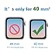 INGLE [6 Pack] for Apple Watch Series 4 / Series 5 Screen Protector (40mm), [Anti-Bubble] Full Coverage Film with Lifetime Replacement Warranty