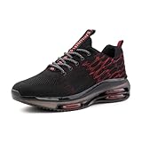 Hitmars Laufschuhe Herren Sportschuhe Luftpolster Turnschuhe rutschfeste Leichtgewichts Straßenlaufschuhe Sneaker RD 42 EU