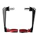 Pissente Handlebar Protector, 7/8inch Universal Aluminum Alloy Motorcycle Handlebar Brake Protector Motorcycle Hand Guard Brake Clutch Lever Guard for Motorcycles Electric Cars Mountain Bikes (Red)