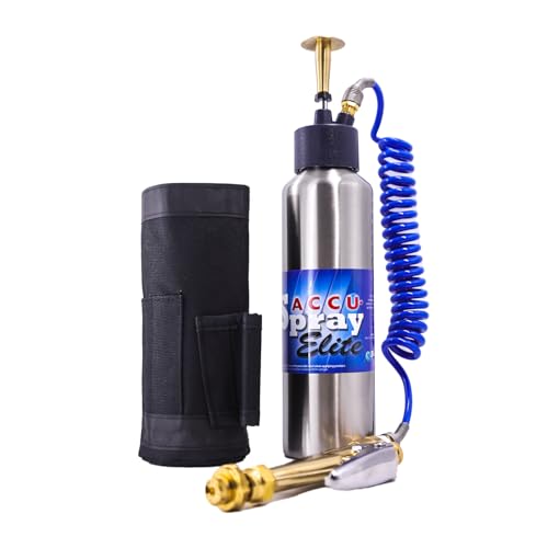 B&G - AccuSpray Elite Compact Sprayer (24000100) - 16 oz Stainless Steel Tank Extenda-Ban Valve - 4-Way Crack & Crevice Tip Includes Belt Holster Adjustable Brass Nozzel Multipurpose Spray