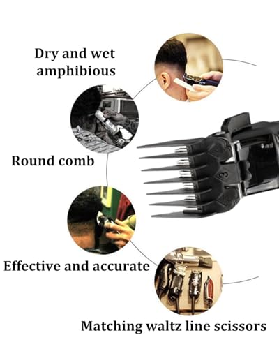Image of 10PCS Trimmer Clips Only, Clipper and Trimmer Accessories, Professional Hair Clipper Comb Set for Home and Salon Use, Multiple Length Options for Various Hairstyles