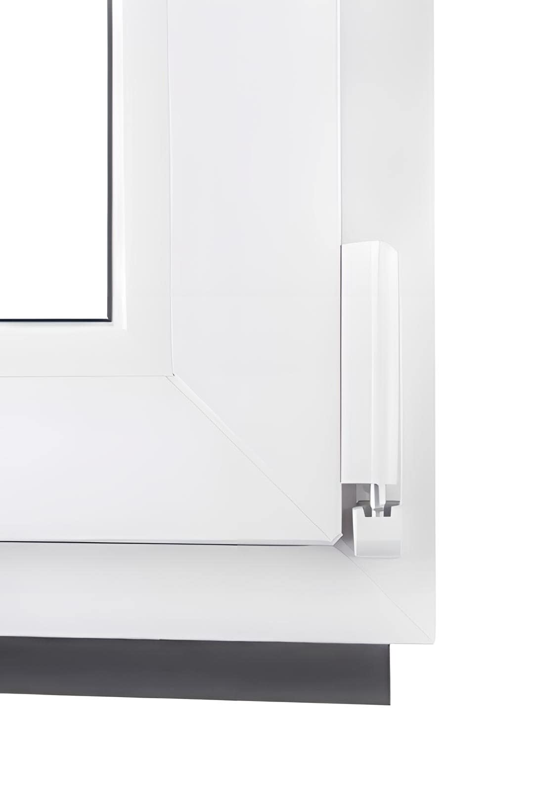 ‎BauPLAZA - Ventana de baño PVC (Reforzado) - Ancho x Alto 400 x 600 mm - Blanca - Vidrio Mate - Doble acristalamiento - 40 x 60 cm Derecha Oscilobatiente 1 Hoja Apertura