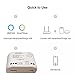 MHCOZY Smart Home Dry Contact Zigbee Relay Switch, Remote Control Zigbee Switch for Light Garage Door, Compatible with Alexa Google Home,Zigbee hub Needed (1CH)