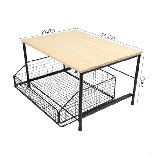 Chariot de support pour micro-ondes mobile à panier suspendu gain de place - 8