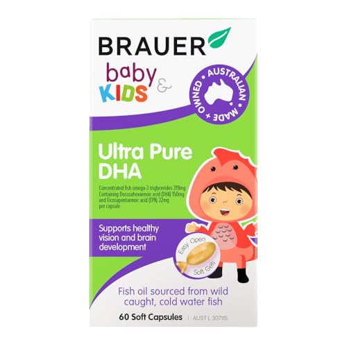 Brauer Baby & Kids Ultra Pure DHA - 60 Soft Capsules