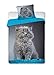Produktbild Unbekannt Faro Best Friends Cat Katzen Bettwäsche Set 140x200cm BF010, Baumwolle, Mehrfarben, 200 x 140 cm