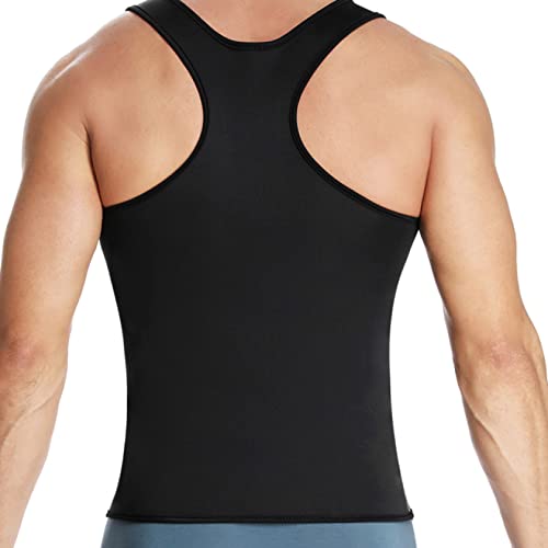 Camiseta de neopreno para perder peso con efecto térmico faja reductora con cremallera 5