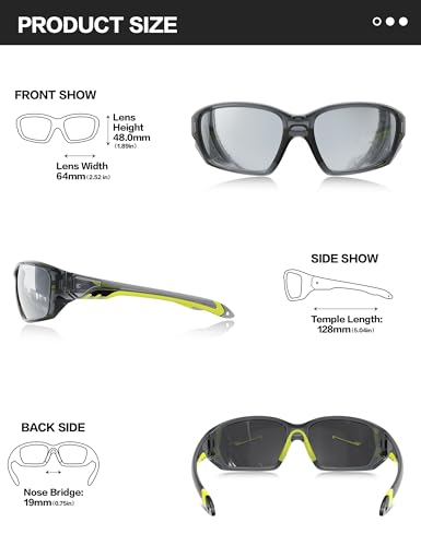 Image of BIRCEN Sport Polarized Sunglasses for Men - Women:UV Protection Shades for Fishing Driving Cycling Running