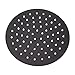 Ultra Thin Rainfall Shower Head, Stainless Steel Material High Pressure Resistance Fixed Showerhead Round Black 8in