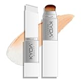 KYDA Color Changing Foundation Stick, 2-in-1 Dual Ended Eraser Foundation with Brush, Dewy Finish Base Makeup, Light to Medium Coverage, Lightweight Blendable Creamy – NATURAL